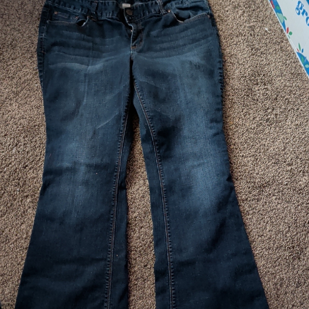 Maurices Dark Indigo Flare Jeans